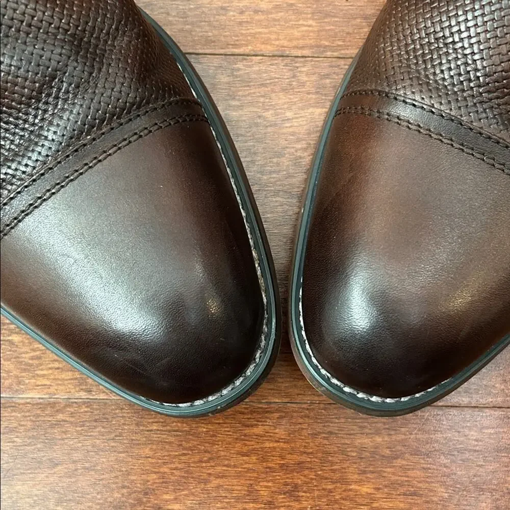 Steve Madden P. Dorian Dark Brown Men's Oxfords, Size 8.5